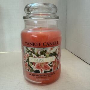Retired Yankee Candle 22oz Stargazer Lily Never Used Large Jar Housewarmer